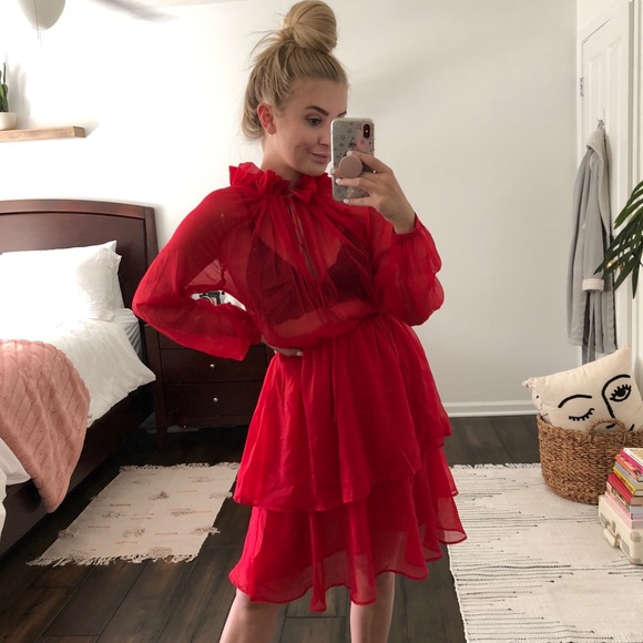 nakd red dress